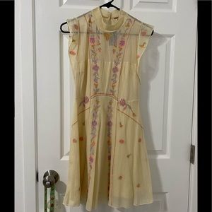 FREE PEOPLE embroidered dress